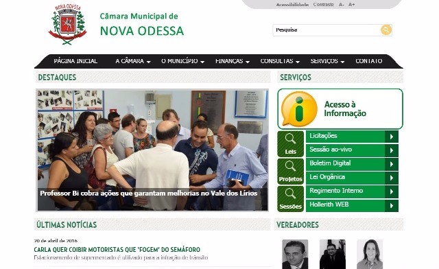 2016428_Novo site torna informações da Câmara mais fáceis de serem acessadas
